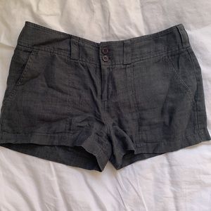 Island Company linen short shorts charcoal grey small